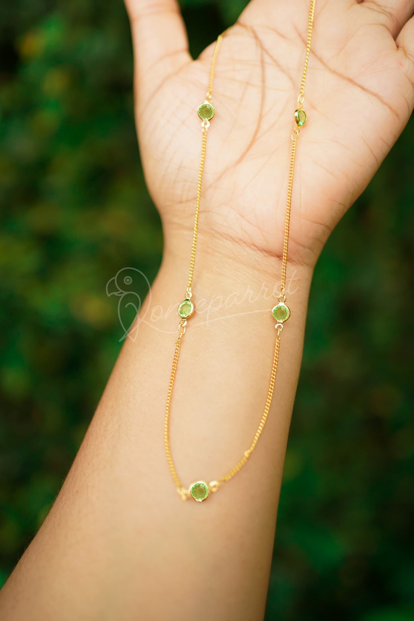 Short gold plated chain