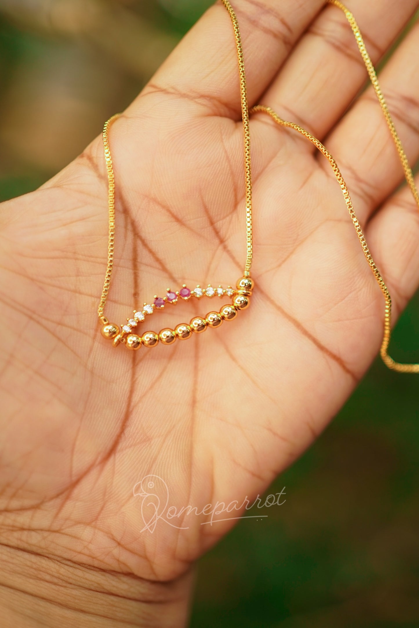 Simple Short Stone chain