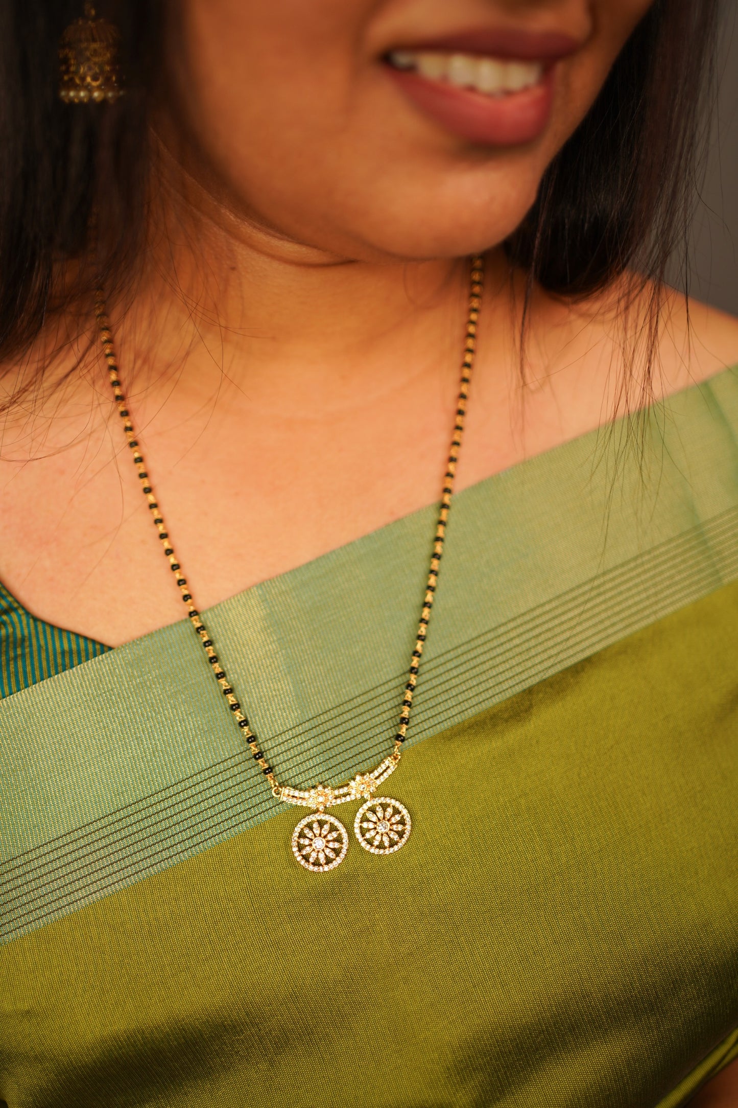 Karimani maala gold plated long