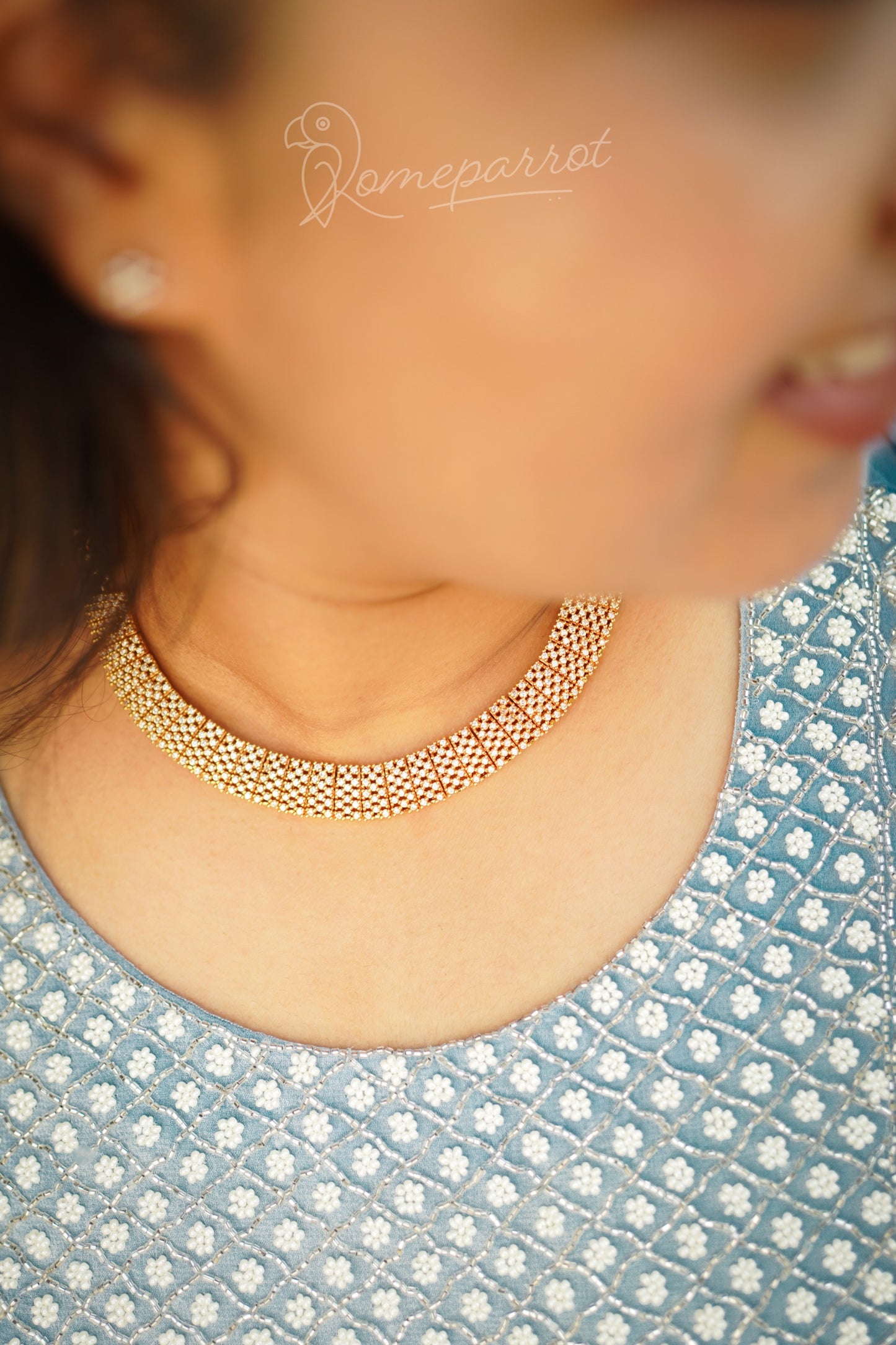 Premium Elegant Plated Chokker Necklace Set