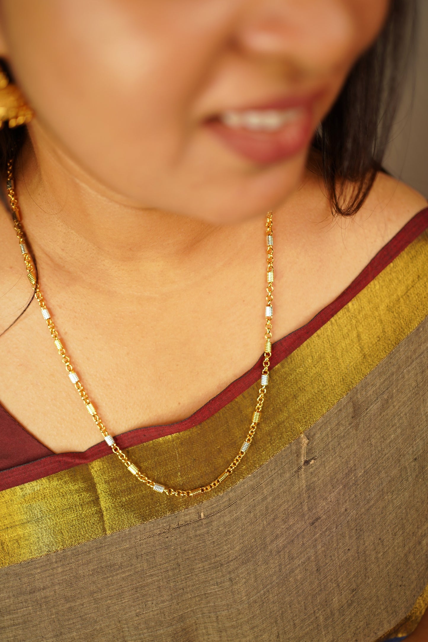 White gold simple 8 pidi chain