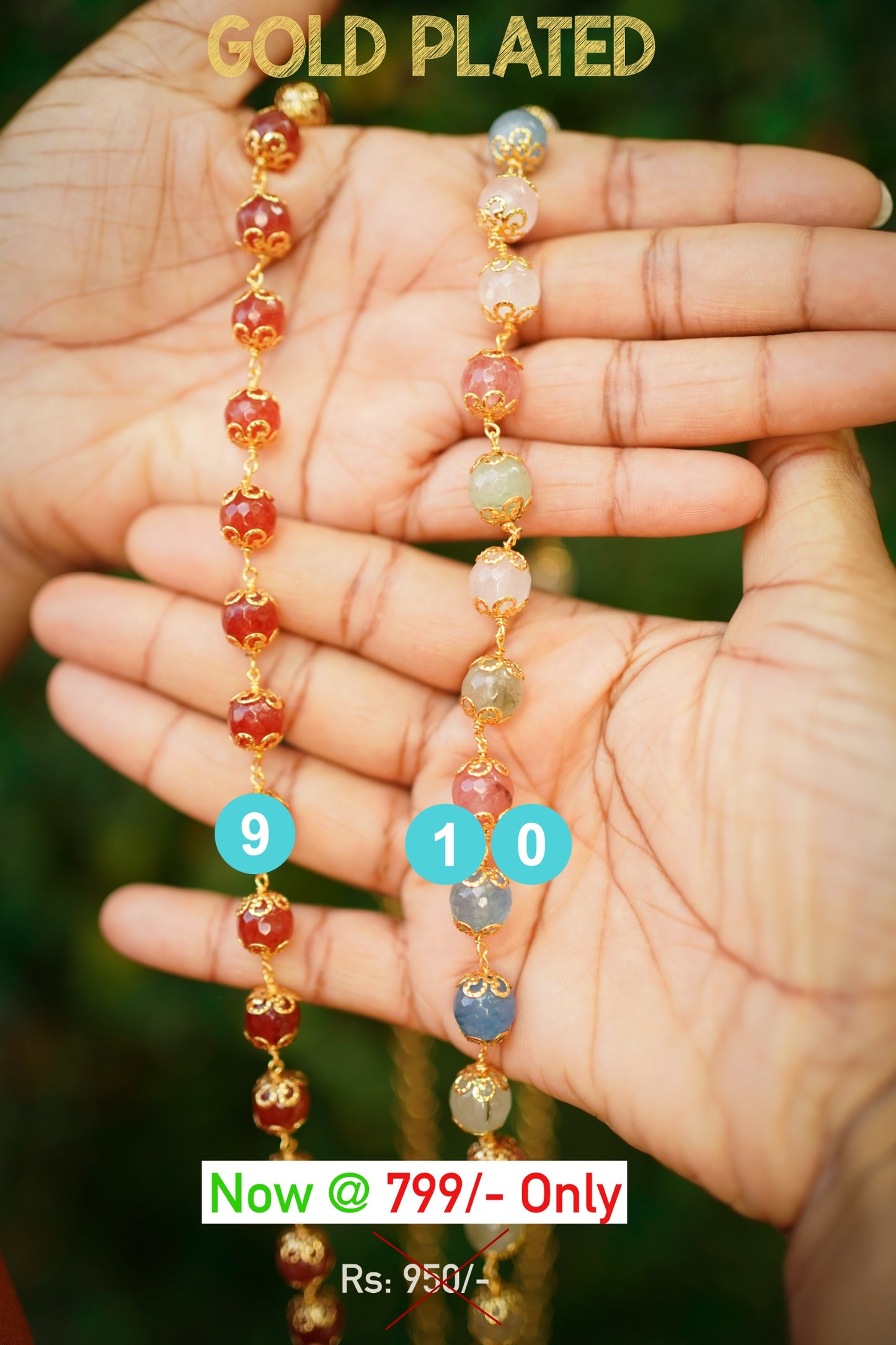 Long Stone Beaded Shades Maala