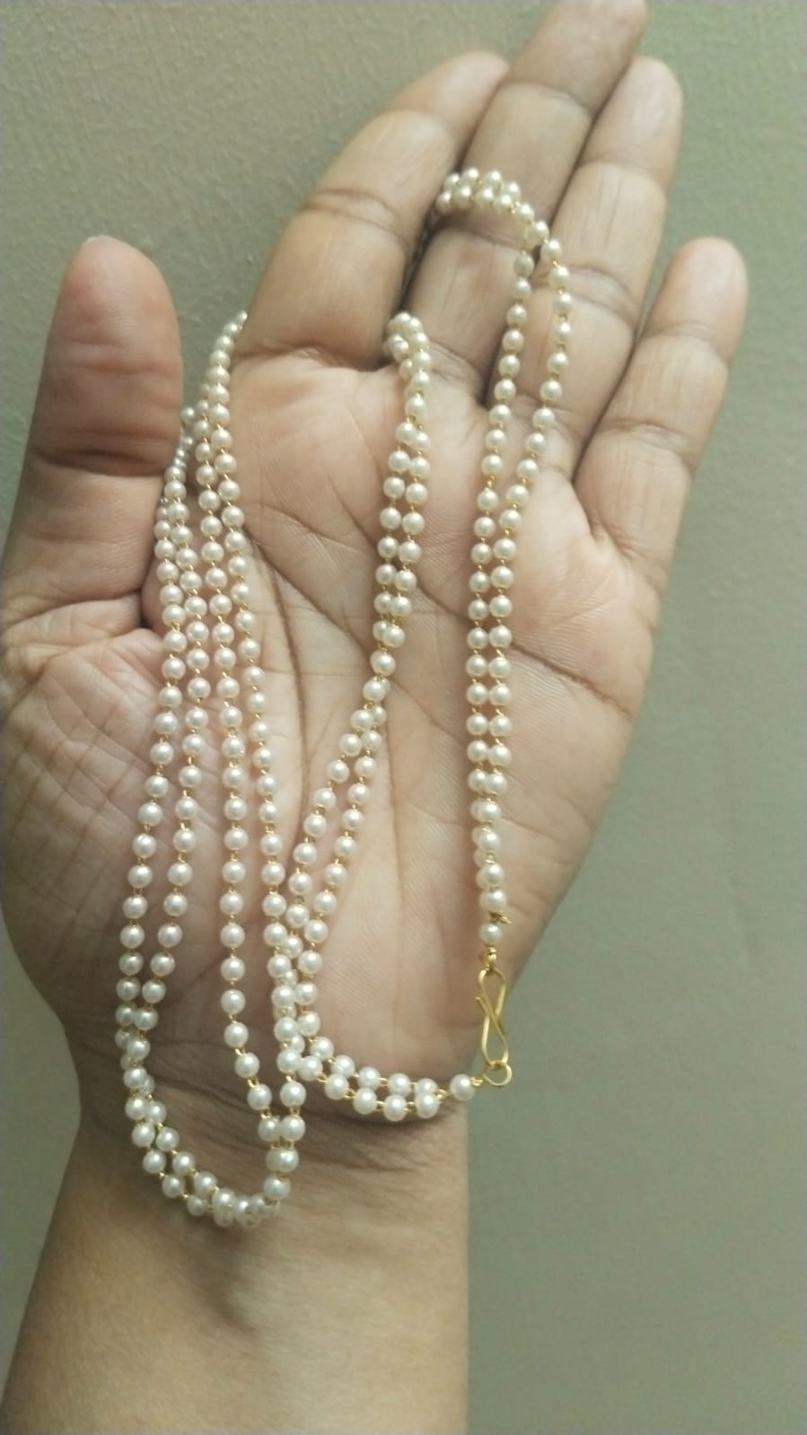 Two layer beaded chain