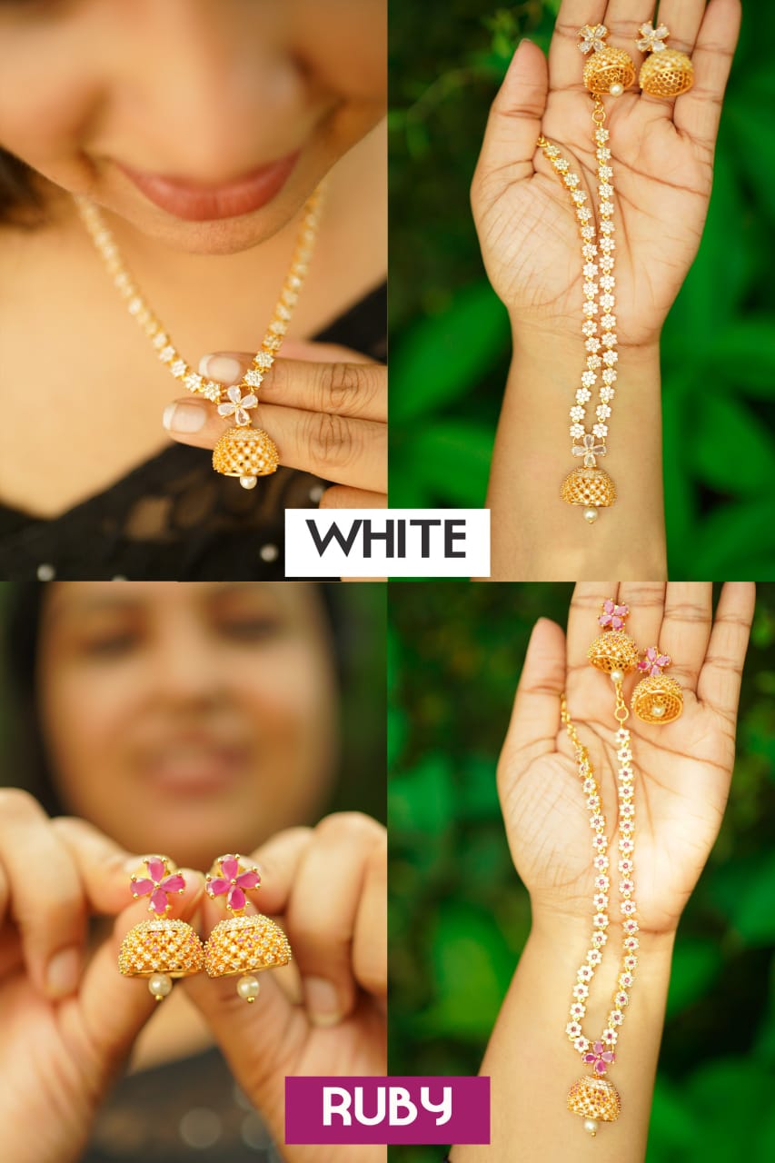 Jhumka Necklace Set