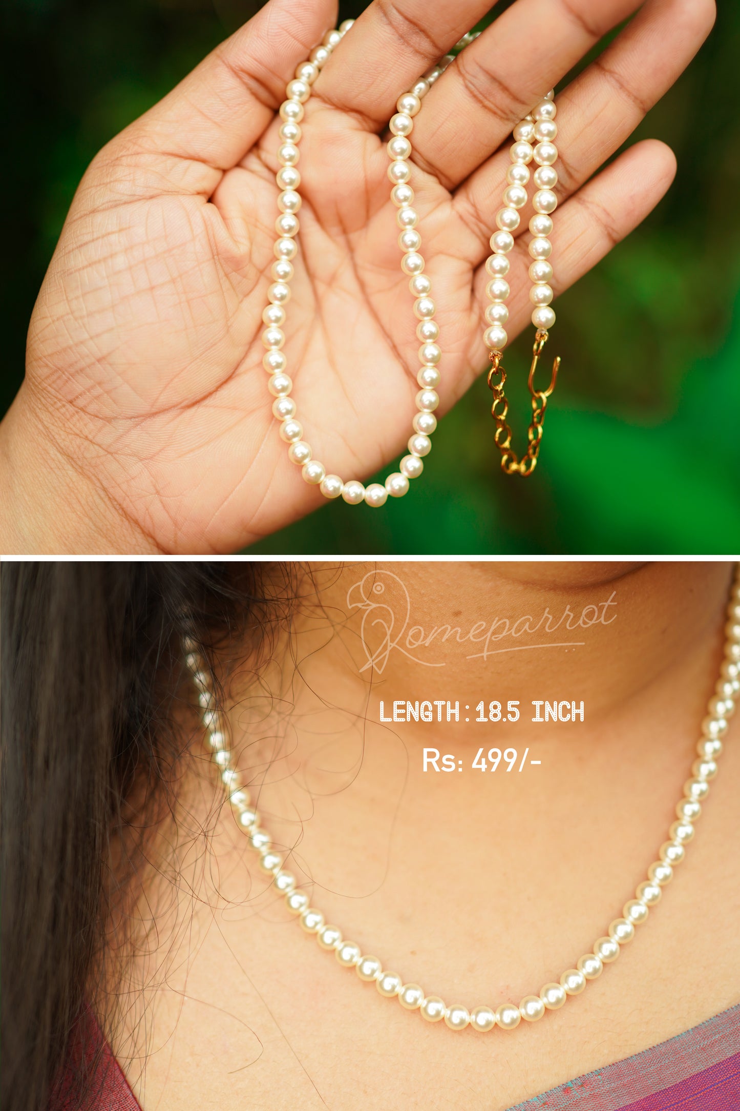 Single Layer Pearl Necklace