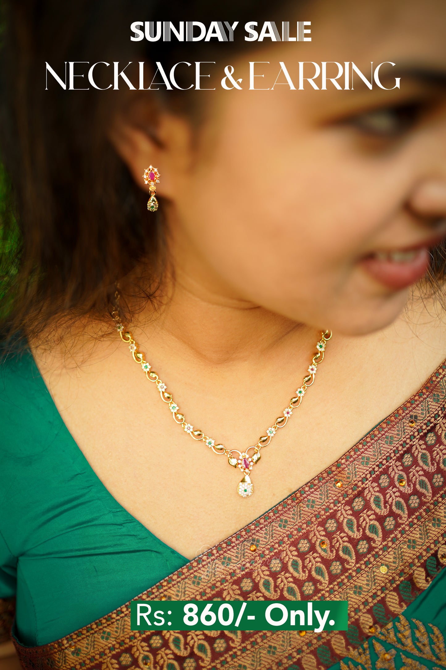 Gold Plated Necklace Set