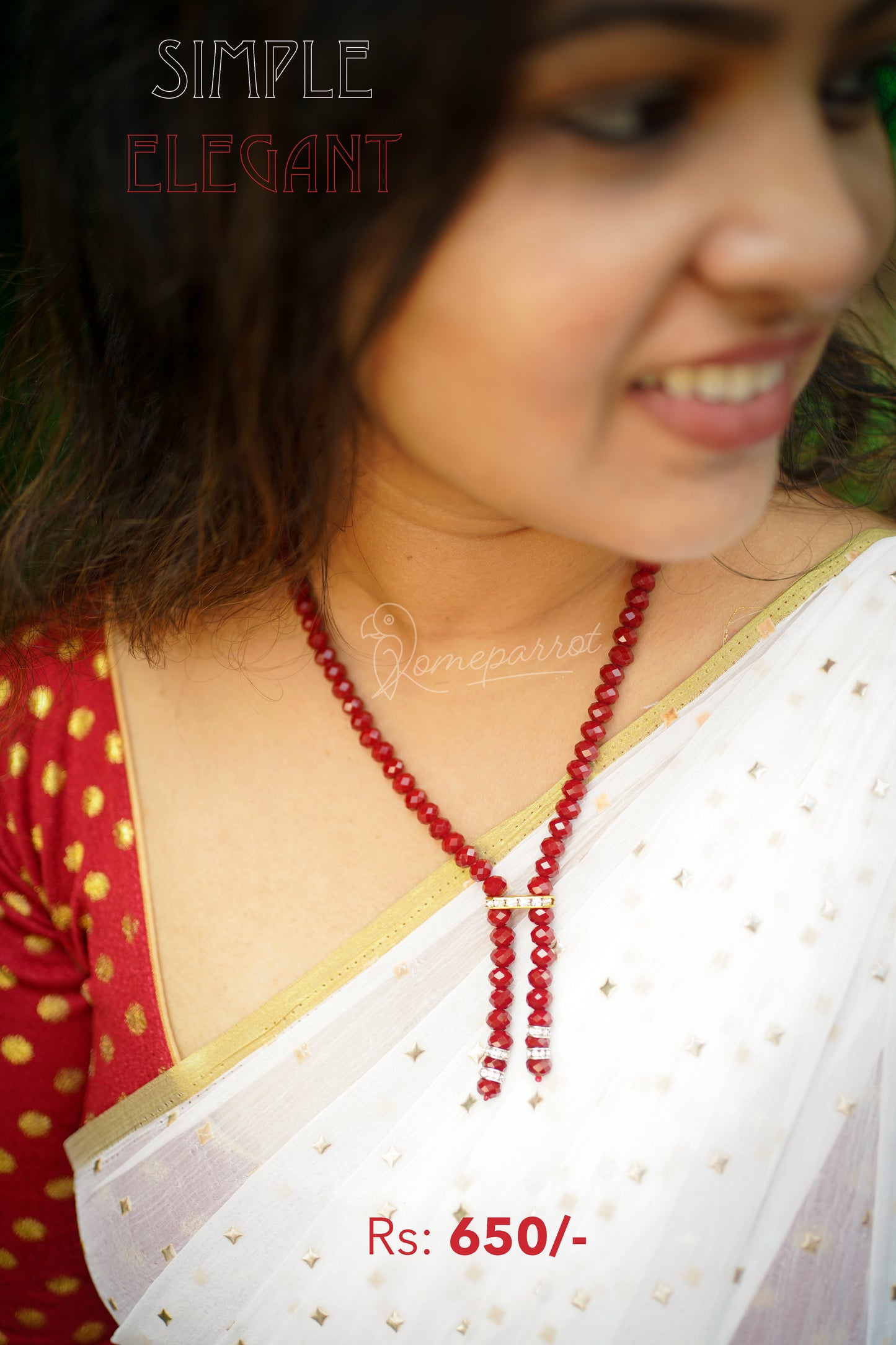 Crystal customized short Y-necklace