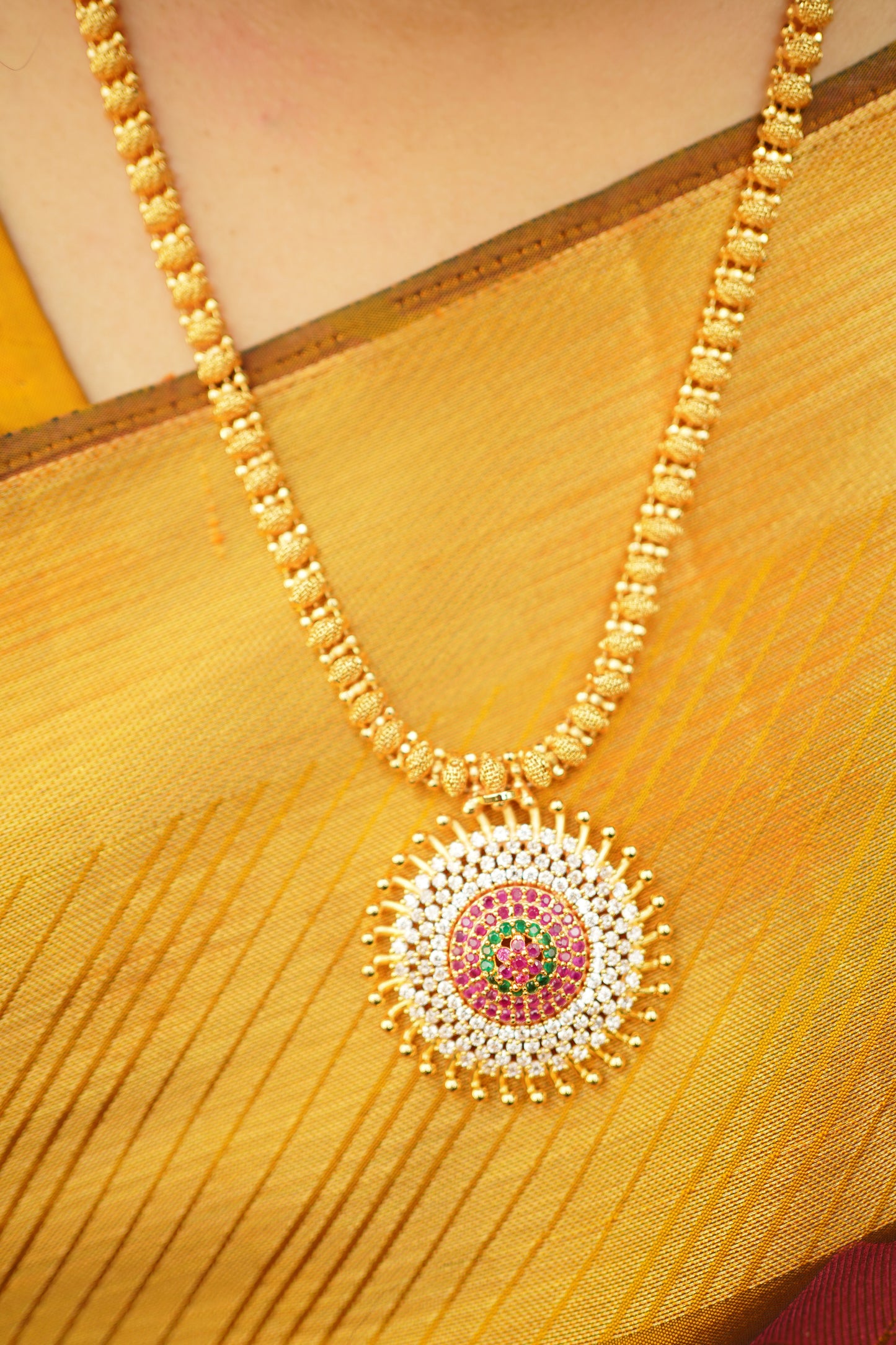 Long Gold Plated Haram