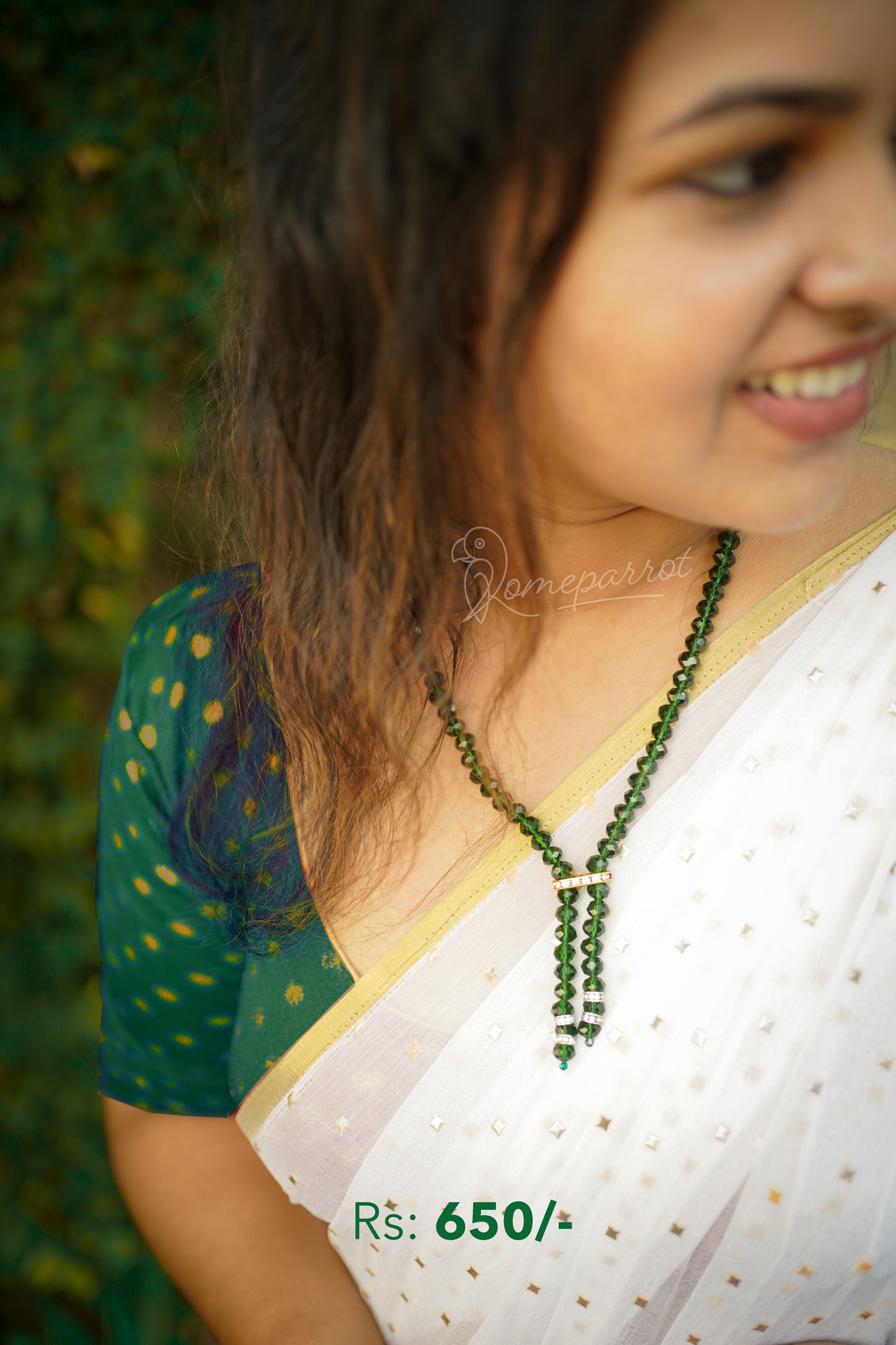 Crystal customized short Y-necklace
