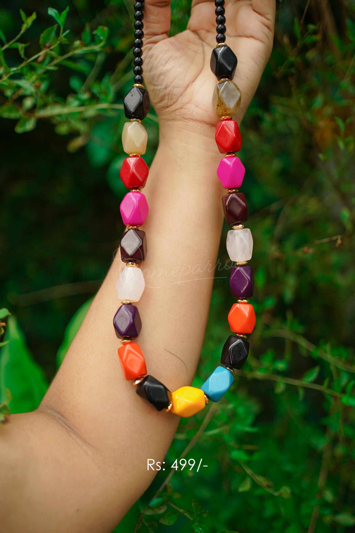 Big Pearl Stone Necklace