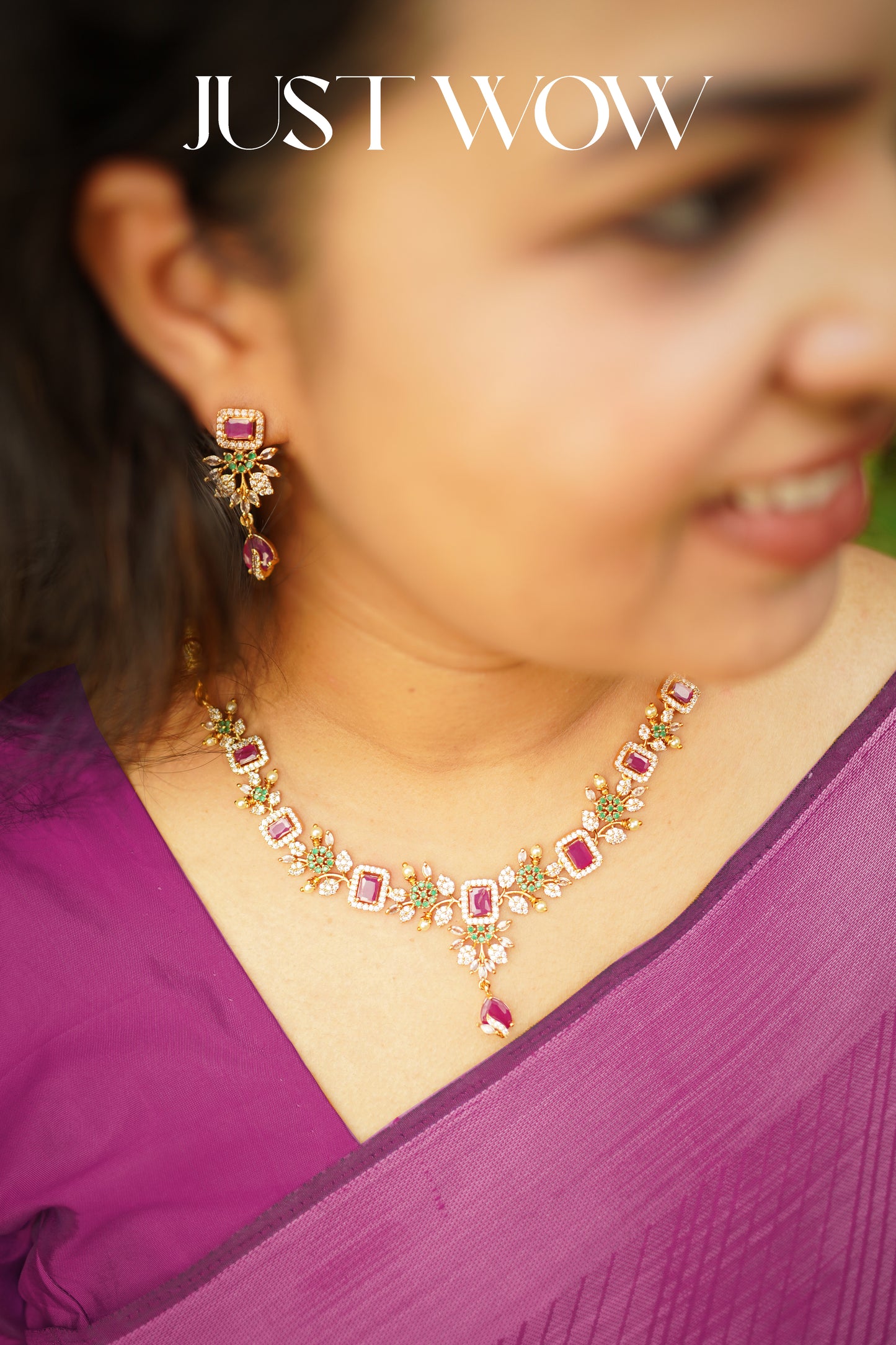 Premium Multicolour Matte Finish Necklace Set