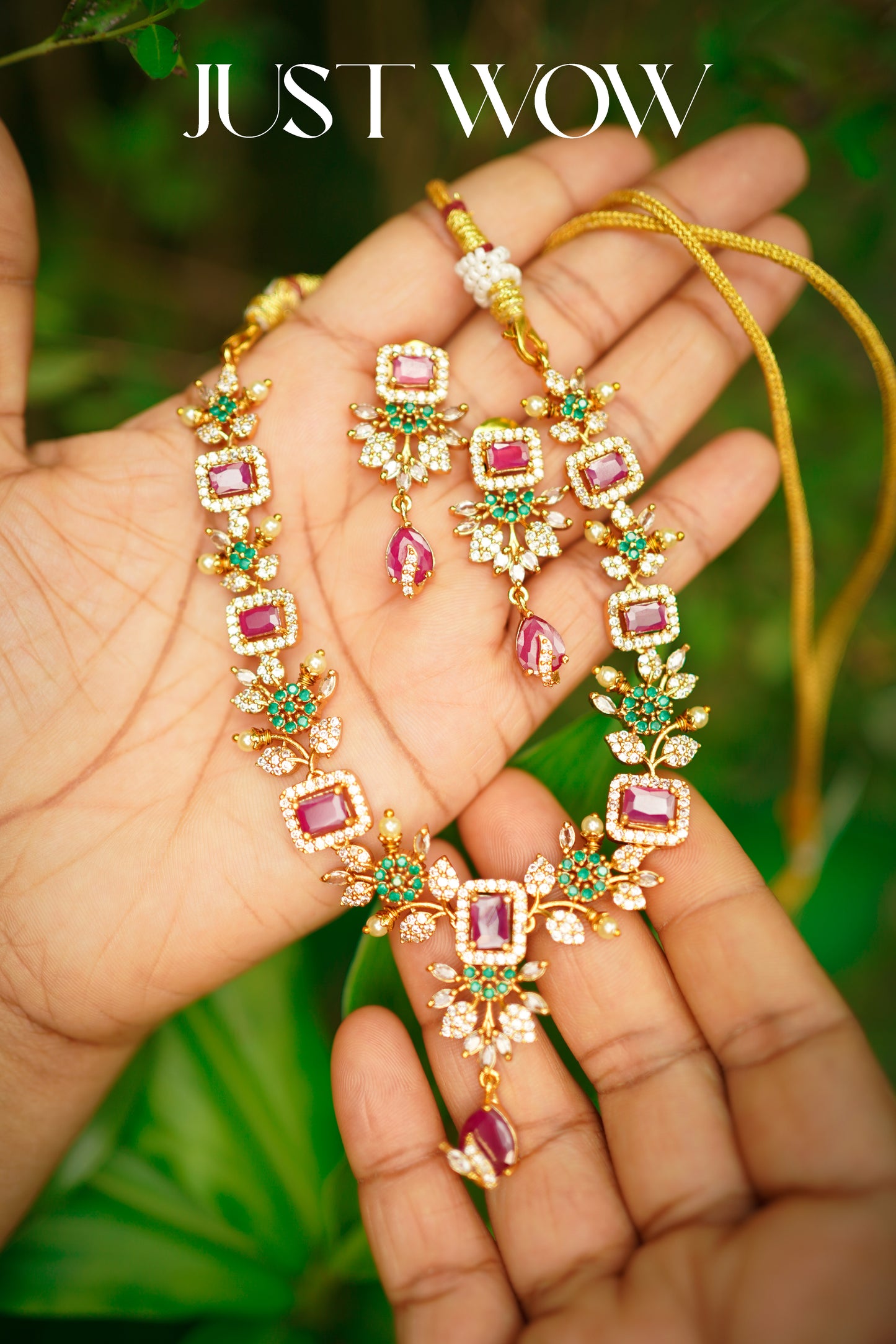 Premium Multicolour Matte Finish Necklace Set