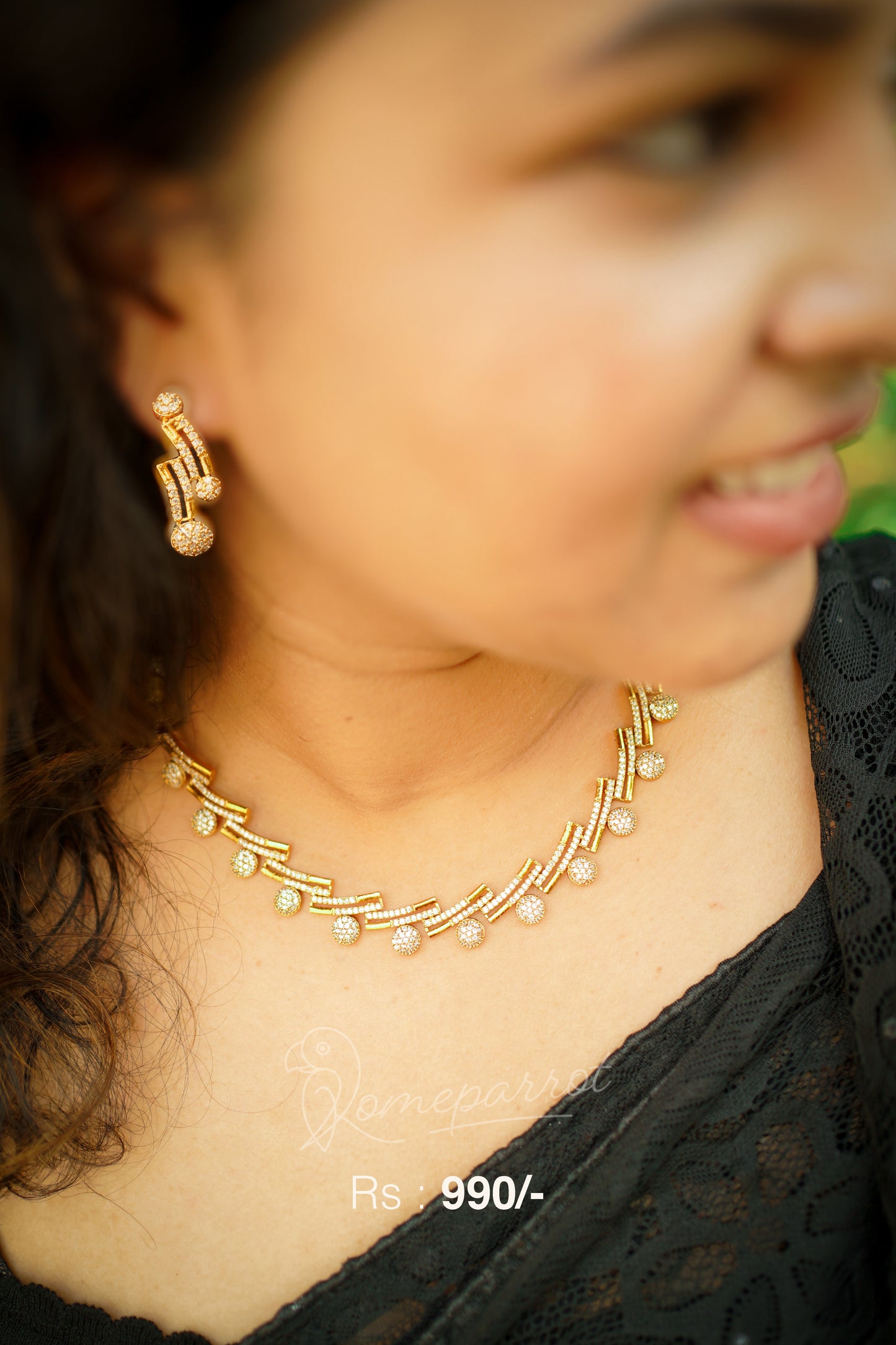 Matte Finish Elegant Necklace Set