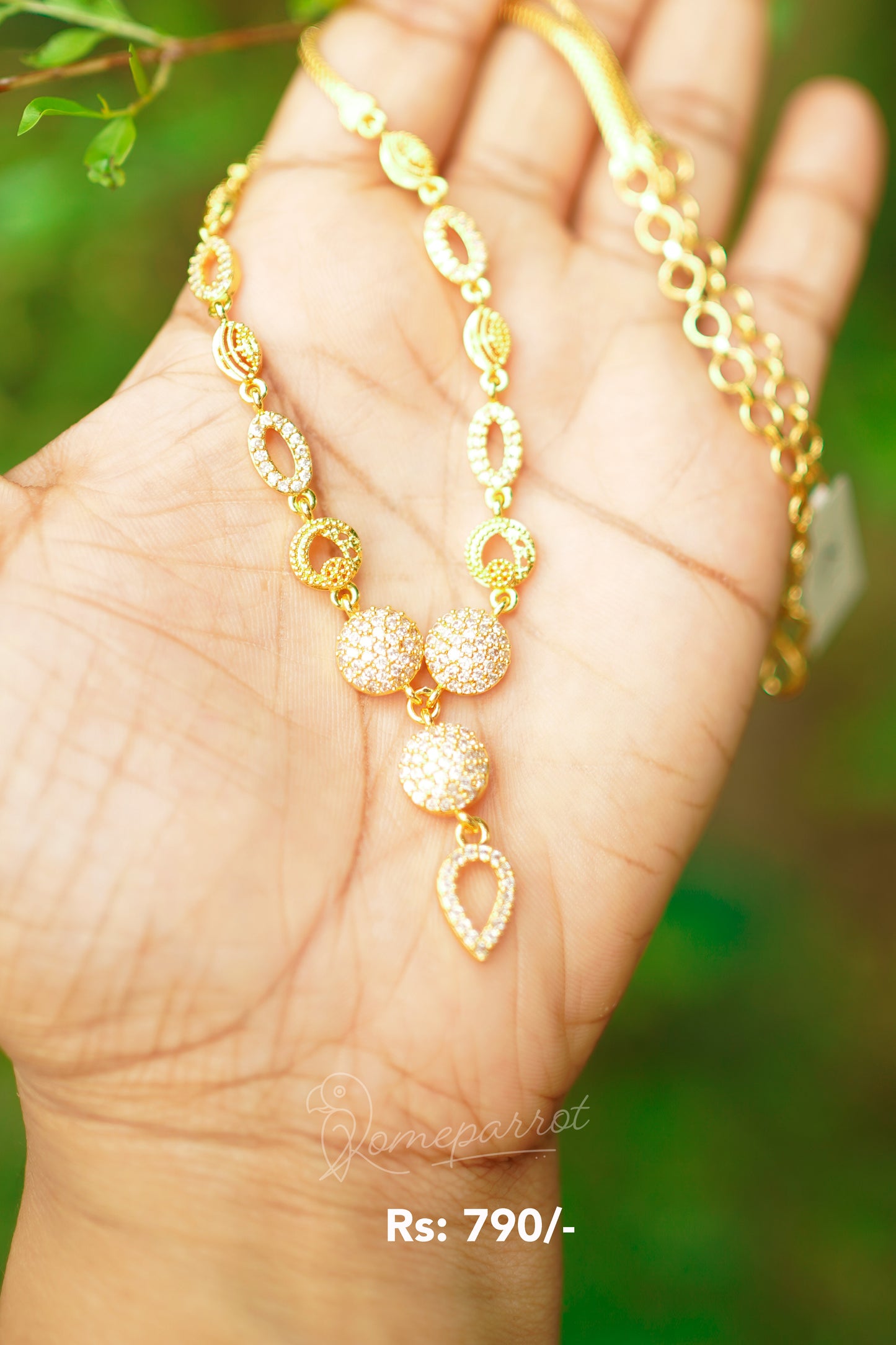 Gold Plated Simple Necklace