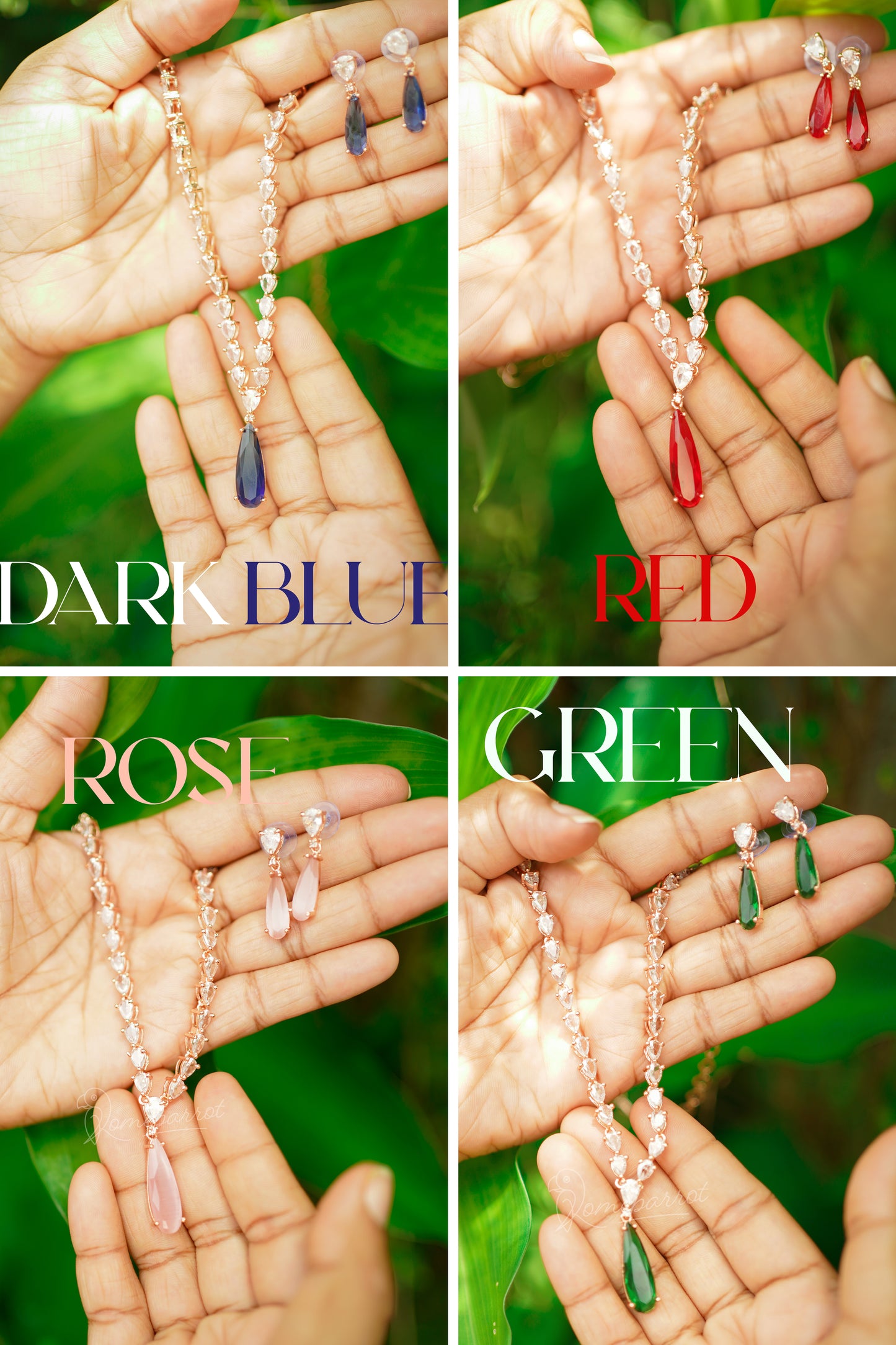 Rose Gold Necklace Set