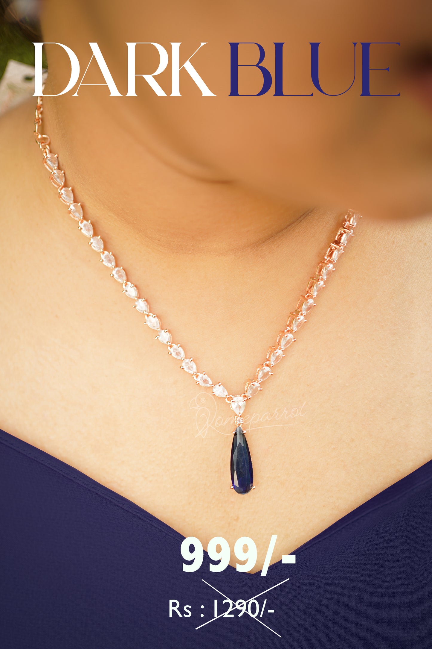 Rose Gold Necklace Set