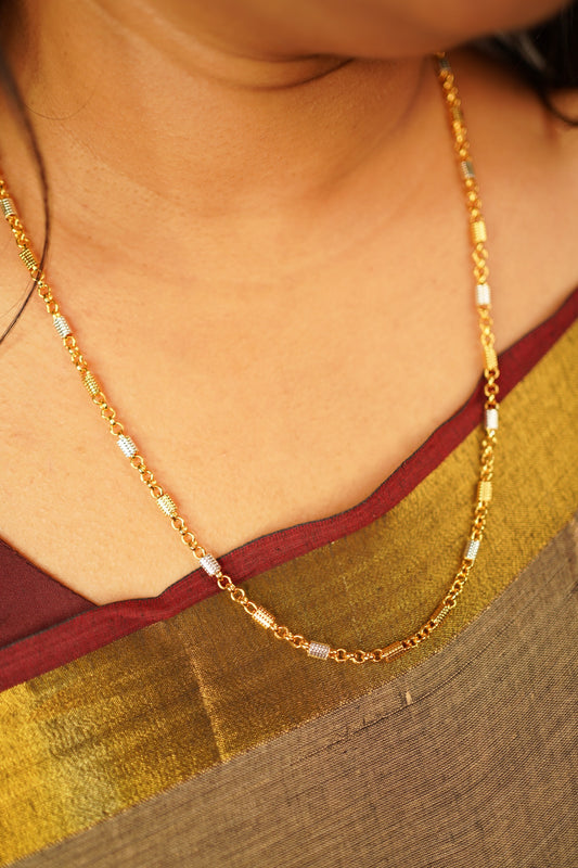 White gold simple 8 pidi chain