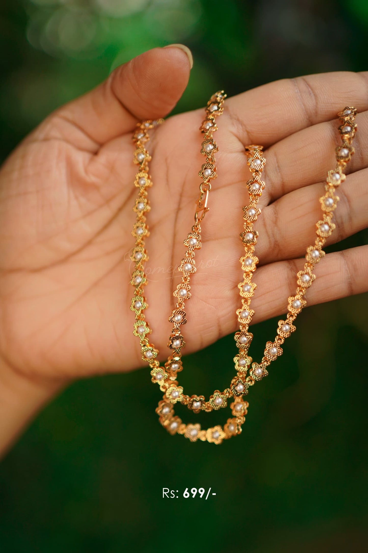 Pearl Plated Long Chain