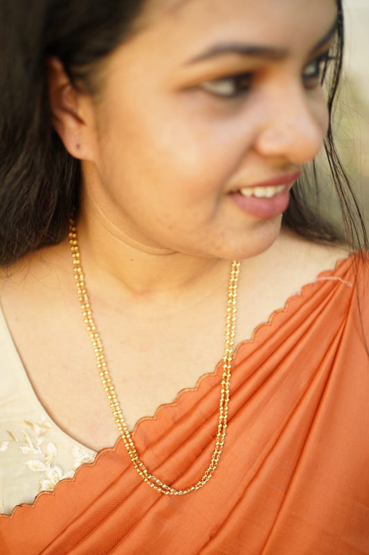 Double layer small manimala gold plated