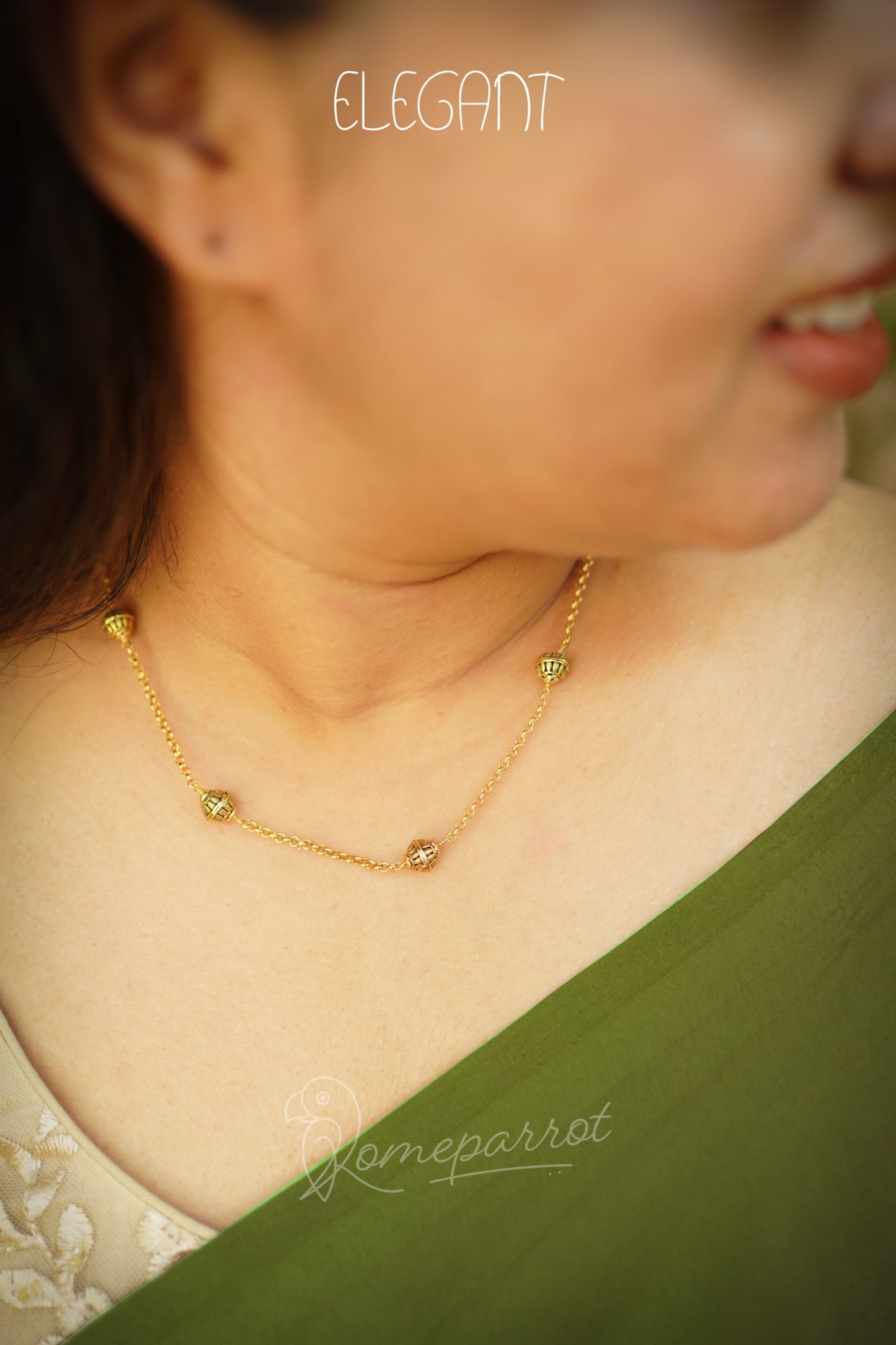 Antique Simple Ball Necklace