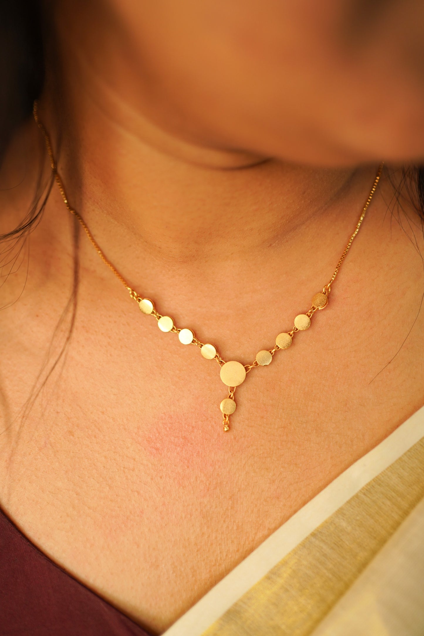 Gold plated simple chain