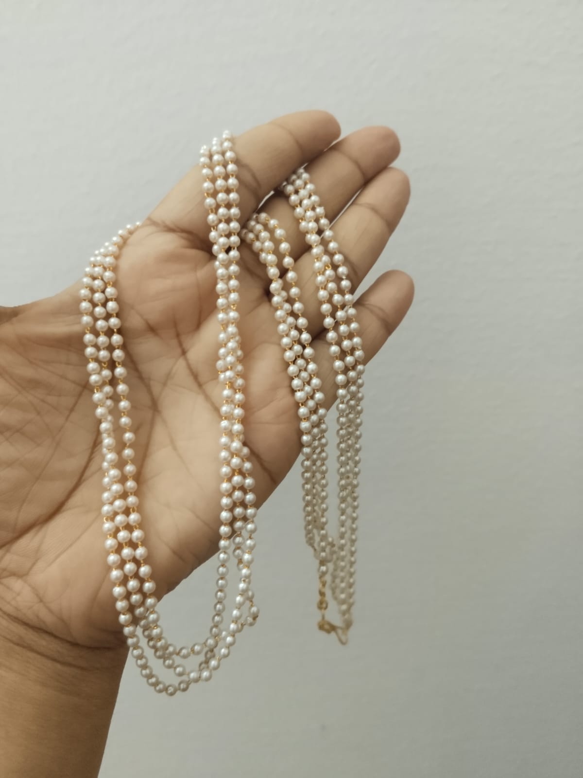 3 layer round beads mala