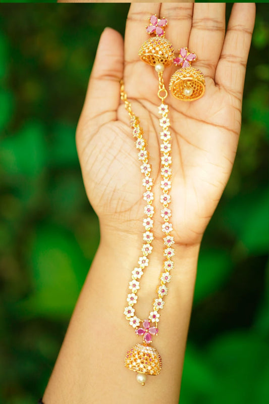 Jhumka Necklace Set