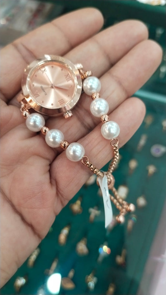 Watch bracelet pearl