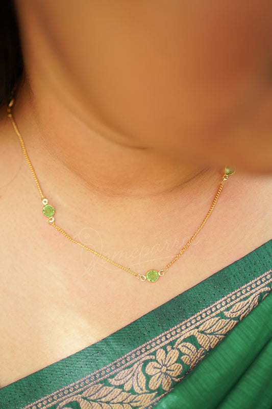 Short gold plated chain
