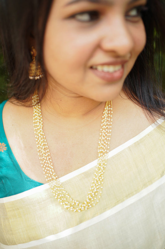 Long 7 layer beaded chain