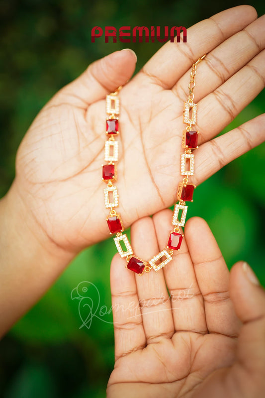 Chokker gold plated necklace