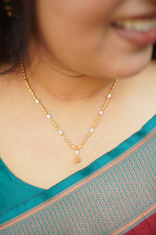 White gold plated chain