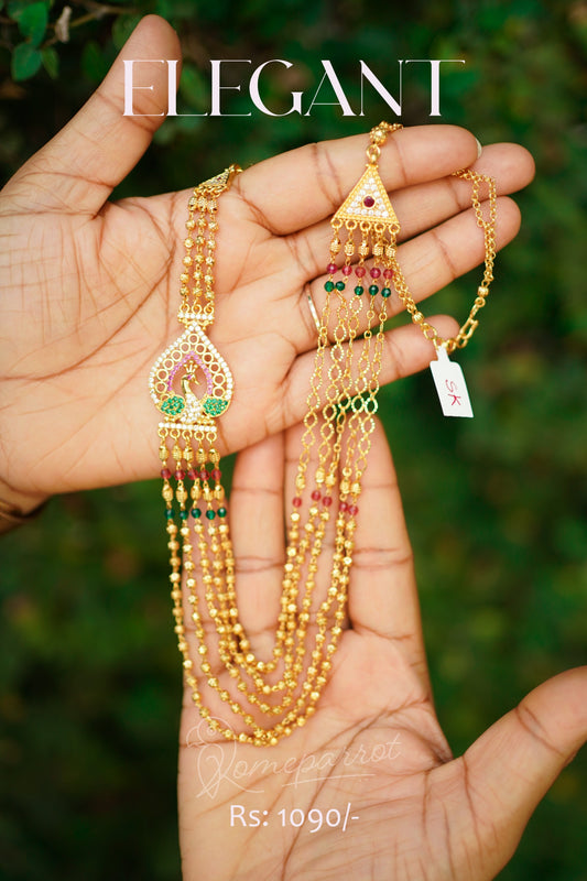 Layer necklace gold plated