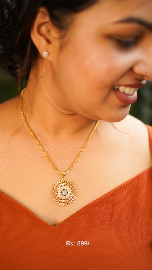 Simple AD Locket with chain