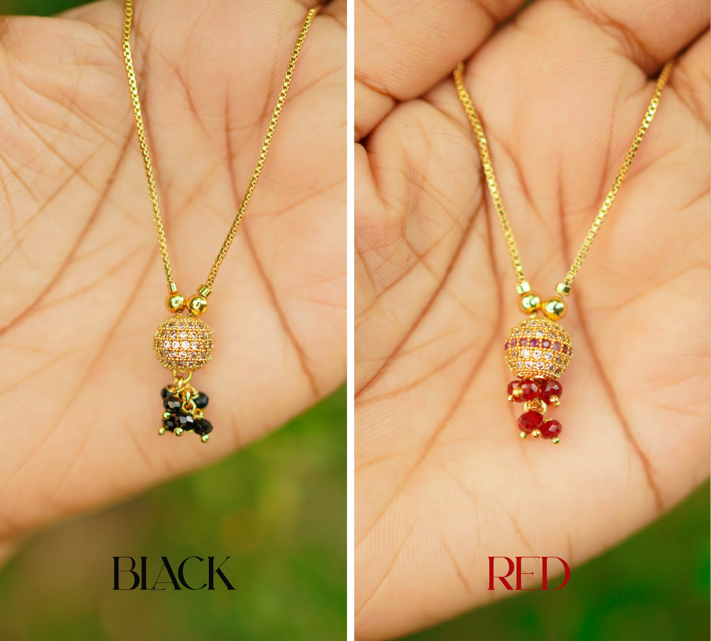 Gold Plated Simple Round Pendent Necklace