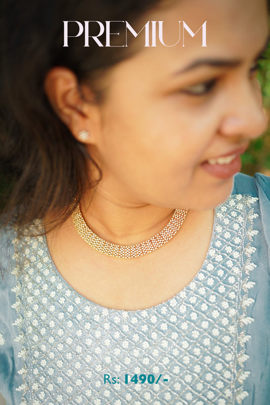 Premium Elegant Plated Chokker Necklace Set