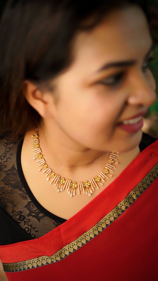 Plated Full White Stone Necklace