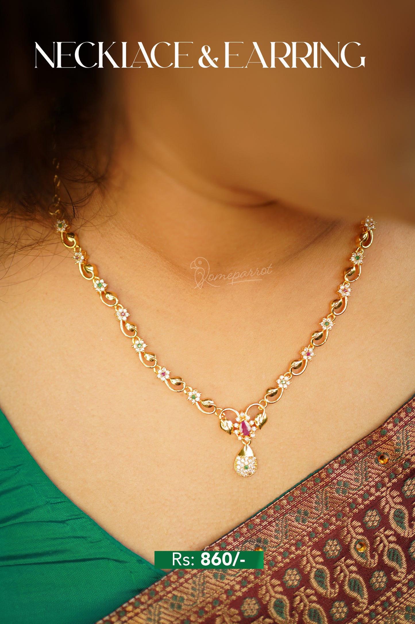 Gold Plated Necklace Set