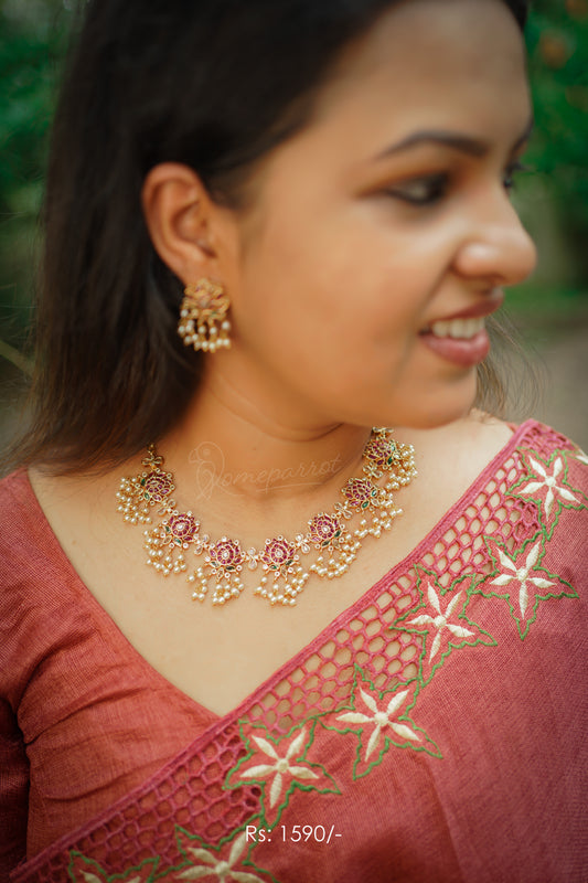 Guttaspusalu Necklace with earrings
