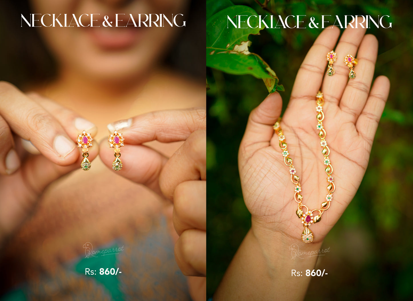 Gold Plated Necklace Set