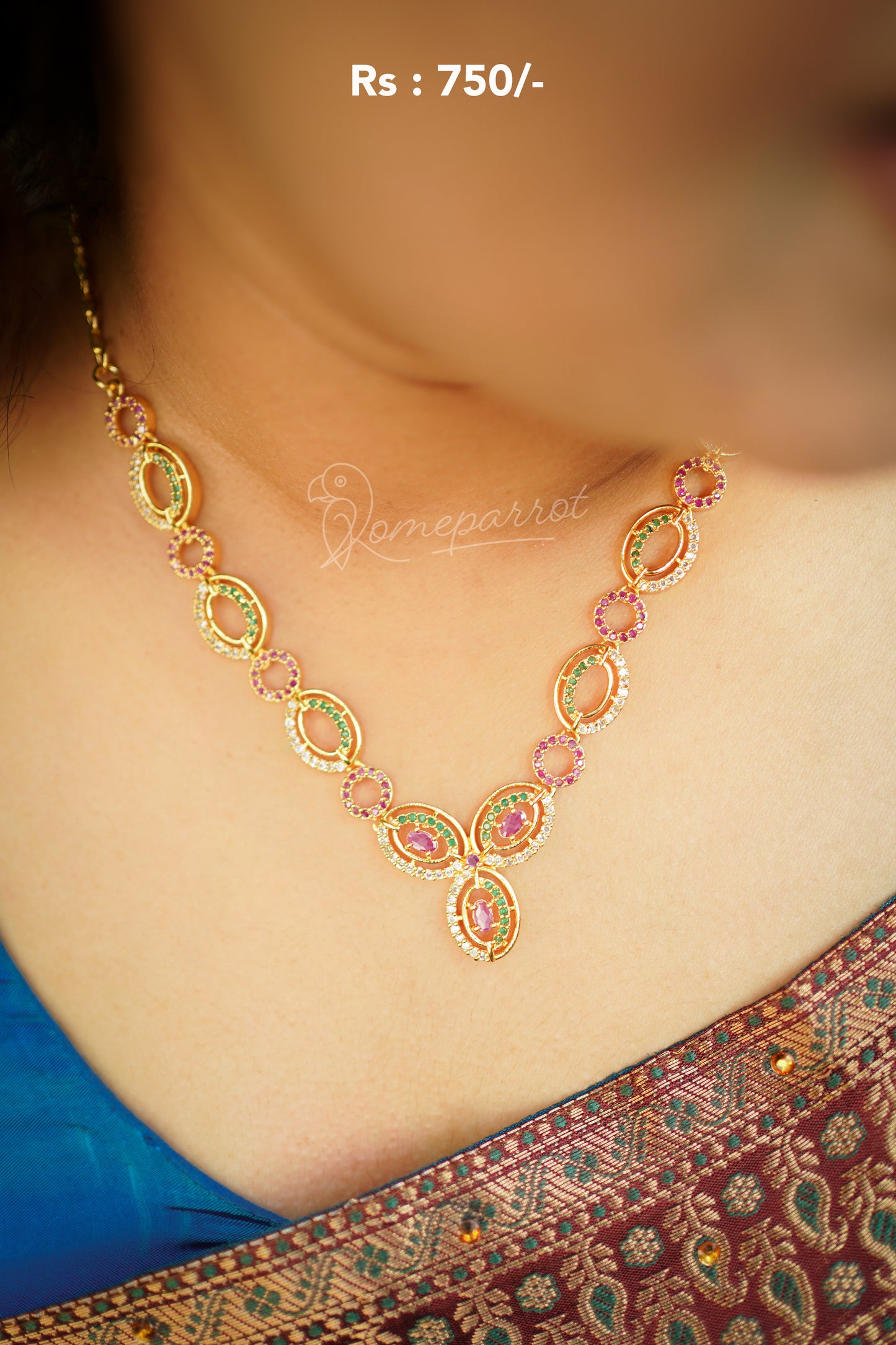 Gold Plated Short Necklace