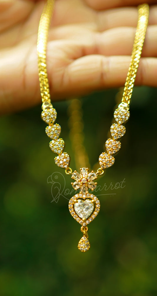 Short plated necklace