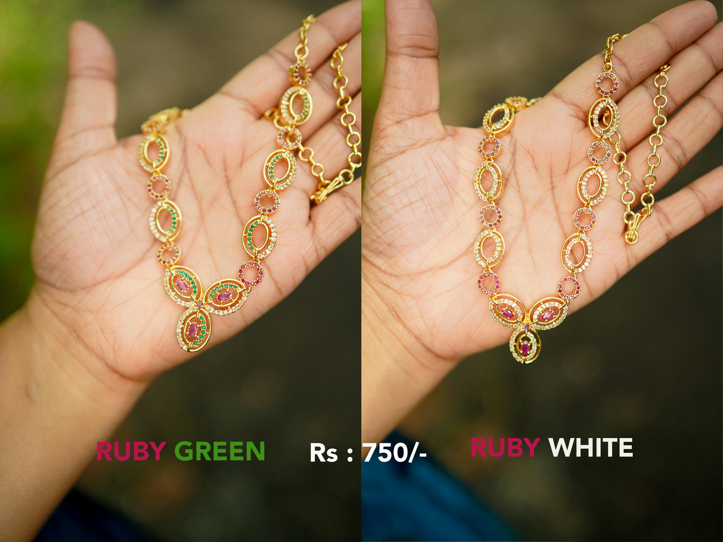 Gold Plated Short Necklace