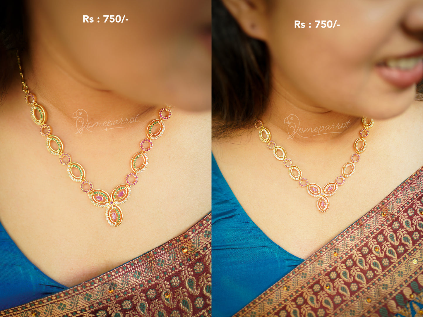 Gold Plated Short Necklace