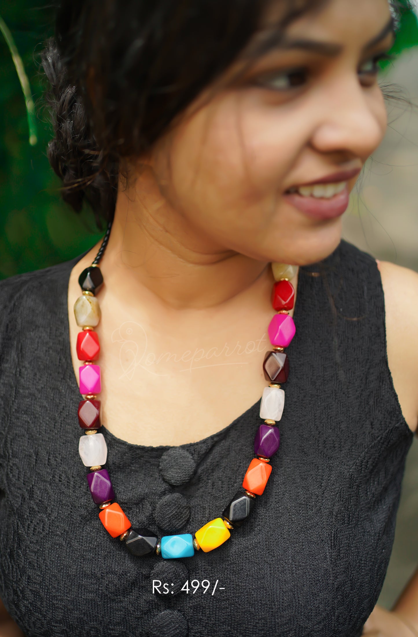 Big Pearl Stone Necklace