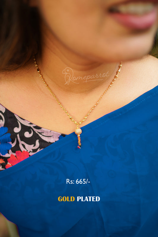 Short Gold Plated Necklace