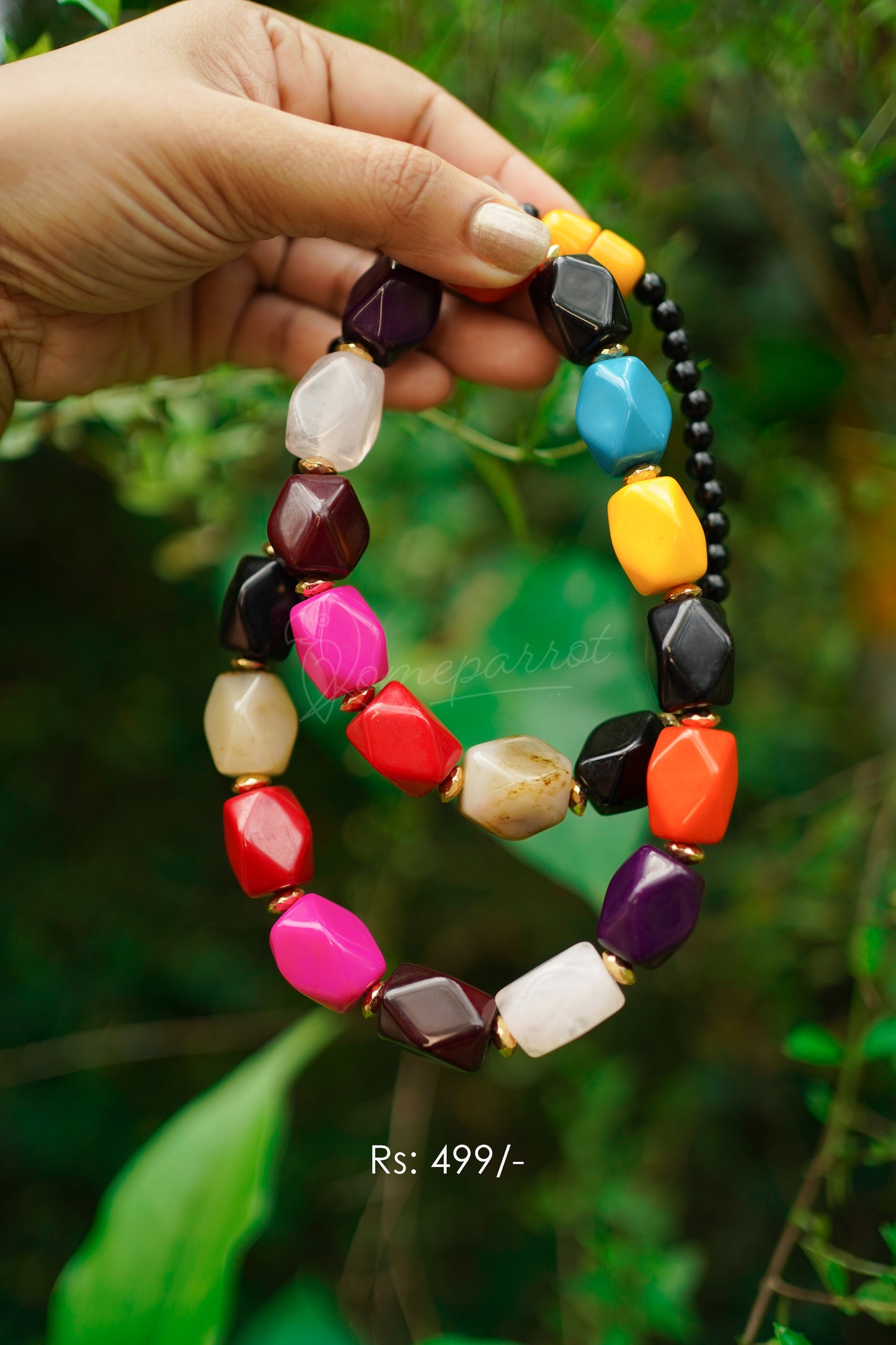 Big Pearl Stone Necklace
