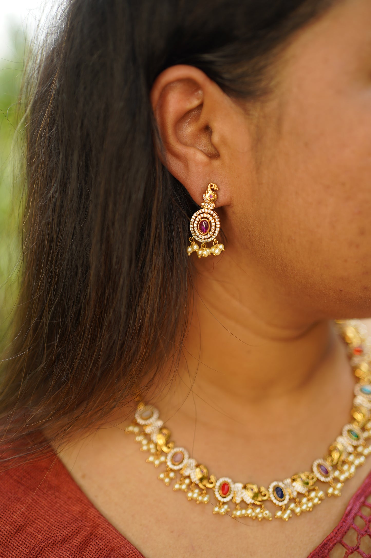 Multi color Necklace Set