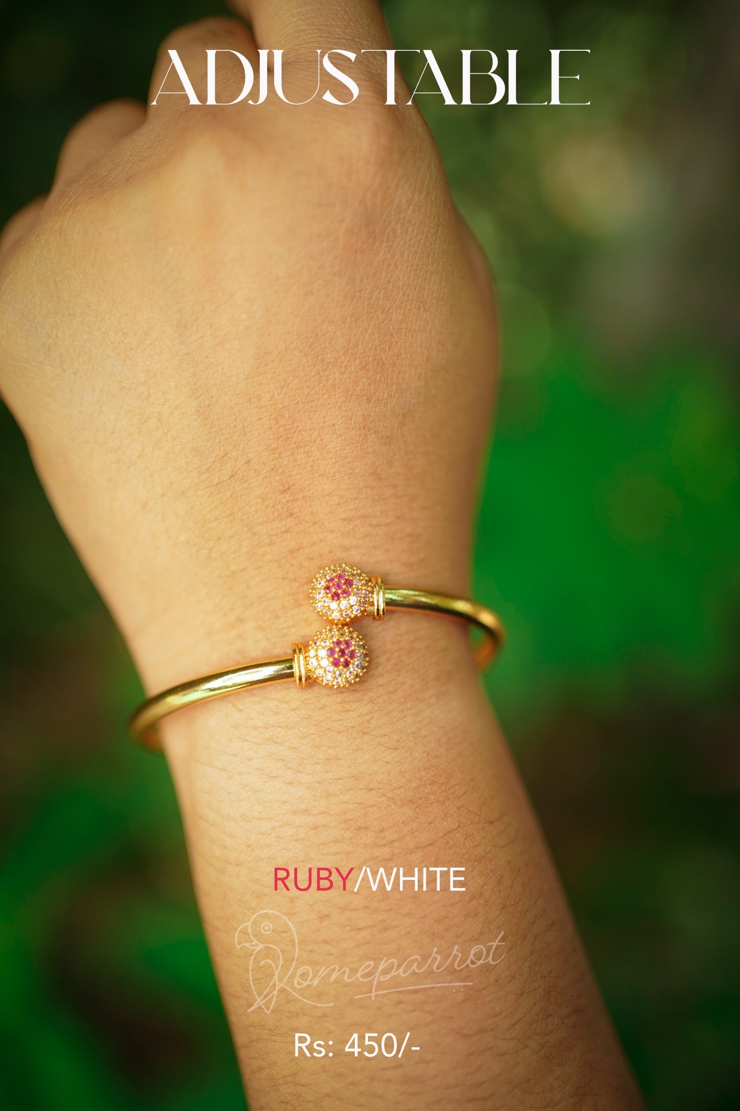 Free size gold plated bangle