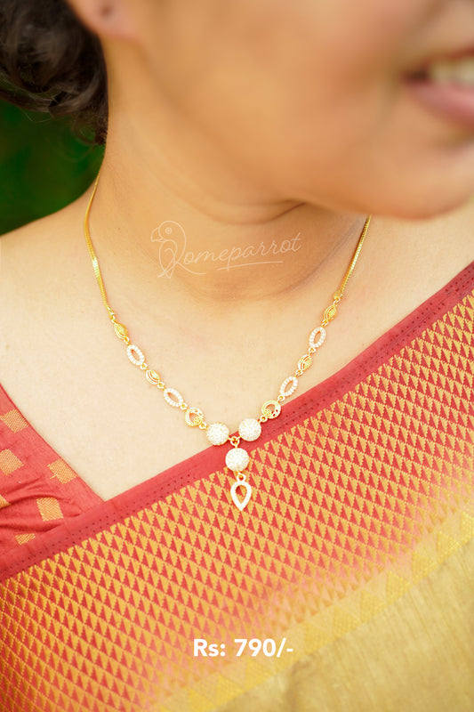 Gold Plated Simple Necklace
